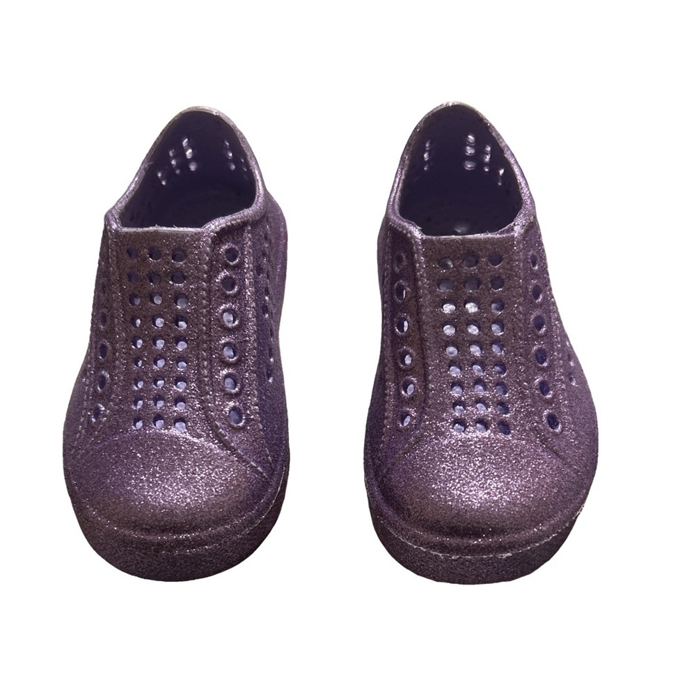 Toddler Joe Fresh Purple Glitter Shoes Size 6